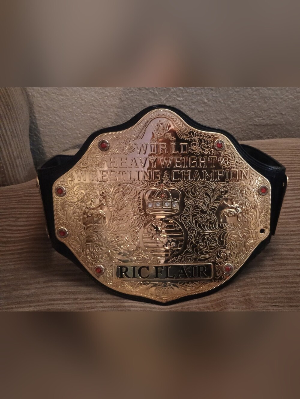 World Heavyweight Wrestling Champion Ric Flair Replica Belt - Gold & Black